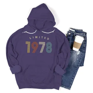 Not Perfect But Limited 1978 Birthday Hoodie For Women Men – Purple