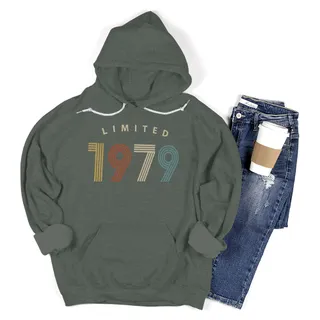 Not Perfect But Limited 1979 Birthday Hoodie For Women Men – Forest Green