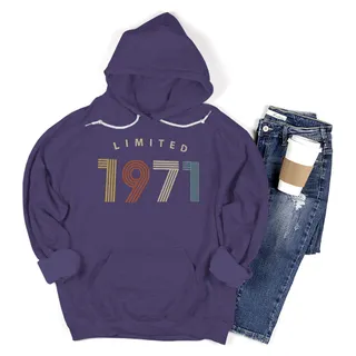 Not Perfect But Limited 1971 Birthday Hoodie For Women Men – Purple