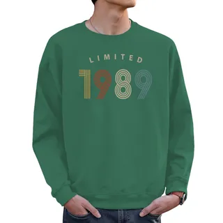 Limited 1989 Birthday Sweatshirt For Men Women – Kelly Green