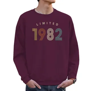 Limited 1982 Birthday Sweatshirt For Men Women – Maroon