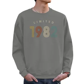 Limited 1982 Birthday Sweatshirt For Men Women – Grey