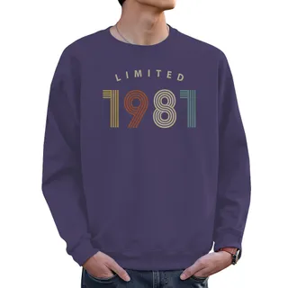 Limited 1981 Birthday Sweatshirt For Men Women – Purple