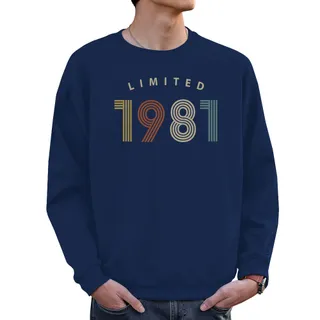 Limited 1981 Birthday Sweatshirt For Men Women – Navy