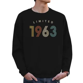 Limited 1963 Birthday Sweatshirt For Men Women – Black