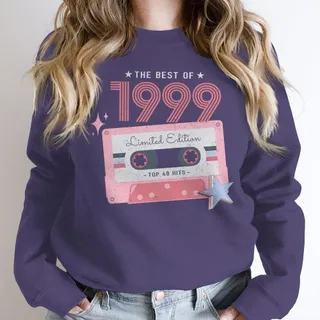 The Best Of 1999 Birthday Sweatshirt – Purple