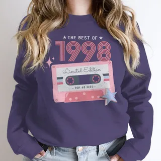 The Best Of 1998 Birthday Sweatshirt – Purple