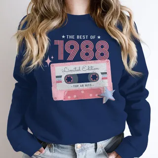 The Best Of 1988 Birthday Sweatshirt – Navy