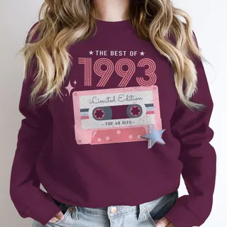 The Best Of 1993 Birthday Sweatshirt – Maroon