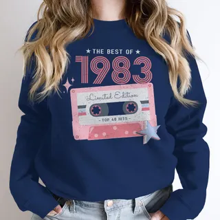 The Best Of 1983 Birthday Sweatshirt – Navy