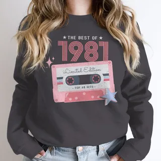 The Best Of 1981 Birthday Sweatshirt – Dark Grey