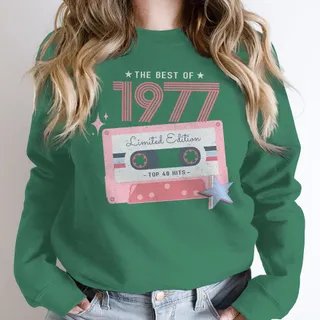 The Best Of 1977 Birthday Sweatshirt – Kelly Green