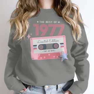 The Best Of 1977 Birthday Sweatshirt – Grey