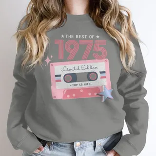 The Best Of 1975 Birthday Sweatshirt – Grey