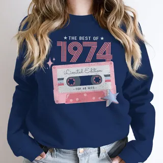 The Best Of 1974 Birthday Sweatshirt – Navy