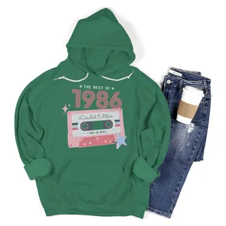 The Best Of 1986 Birthday Hoodie – Kelly Green