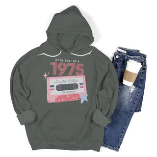 The Best Of 1975 Birthday Hoodie – Military Green
