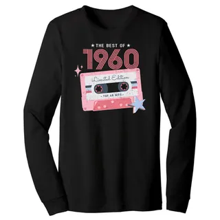 The Best Of 1960 Birthday Long Sleeve T-Shirt – Black Heather