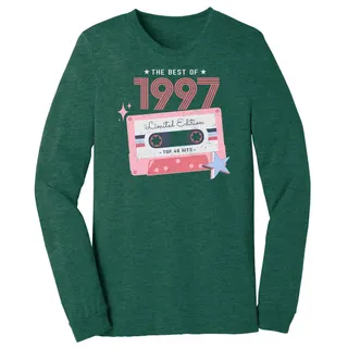The Best Of 1997 Birthday Long Sleeve T-Shirt – Heather Forest