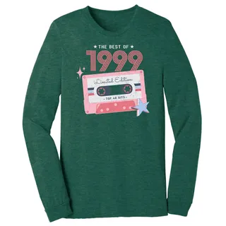 The Best Of 1999 Birthday Long Sleeve T-Shirt – Heather Forest