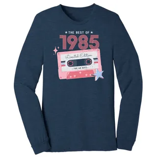 The Best Of 1985 Birthday Long Sleeve T-Shirt – Heather Navy