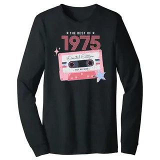 The Best Of 1975 Birthday Long Sleeve T-Shirt – Dark Grey Heather