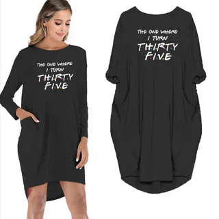 The One Where I Turn Thirty-five Limited Edition Pocket Dress – Black