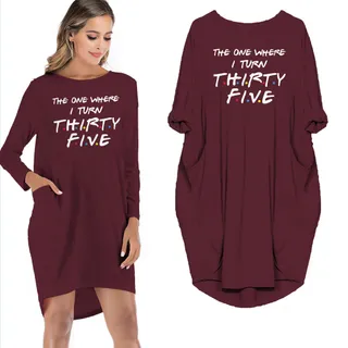 The One Where I Turn Thirty-five Limited Edition Pocket Dress – Red