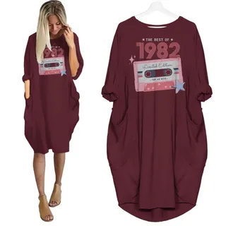 The Best Of 1982 Birthday Nightgown – Red