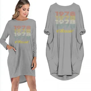 1978 Classic Limited Edition Pocket Dress – Grey