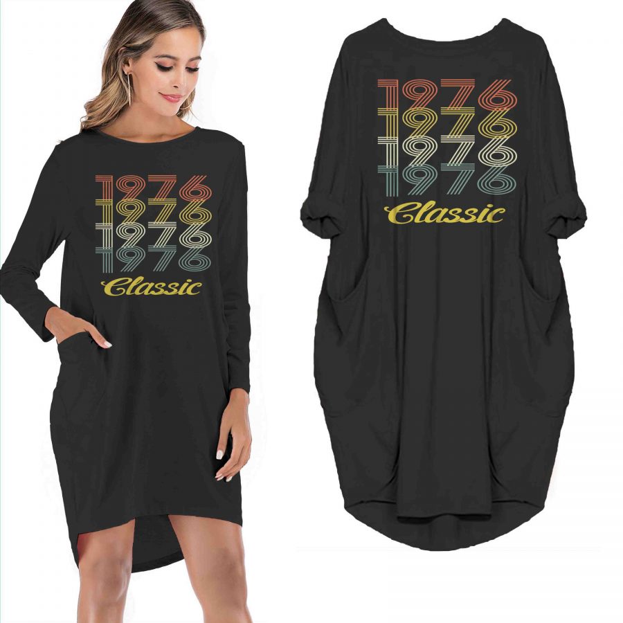 Birthday Outfits Vintage 1976 Classic Limited Edition Pocket Dress - variant image 1