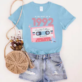 The Best Of 1992 Birthday T-Shirt – Light Blue