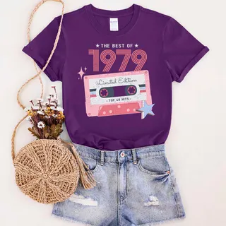 The Best Of 1979 Birthday T-Shirt – Purple