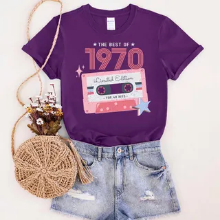 The Best Of 1970 Birthday T-Shirt – Purple