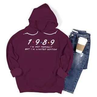 Not Perfect But Limited 1989 Birthday Hoodie – Maroon