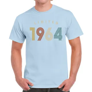 Limited Unique 1964 Birthday T-Shirt For Men Women – Light Blue