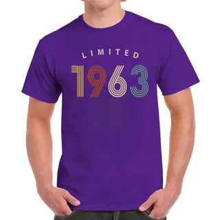 Limited Unique 1963 Birthday T-Shirt For Men Women – Purple