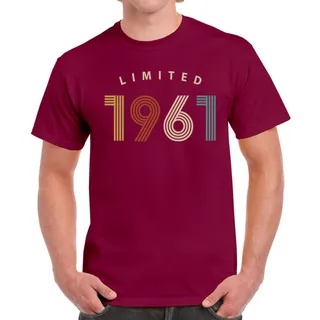 Limited Unique 1961 Birthday T-Shirt For Men Women – Maroon