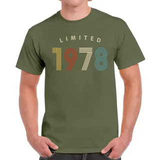 Limited Unique 1978 Birthday T-Shirt For Men Women – Military Green