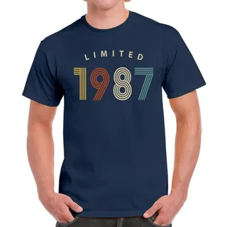 Limited Unique 1987 Birthday T-Shirt For Men Women – Navy
