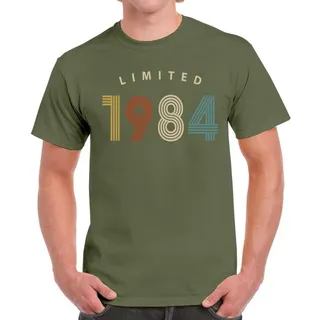 Limited Unique 1984 Birthday T-Shirt For Men Women – Military Green