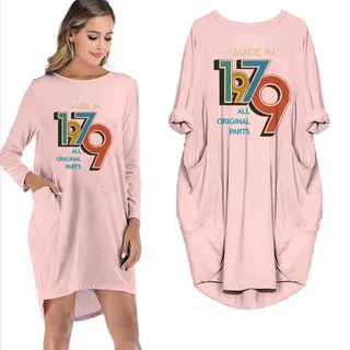 Made In 1979 All Original Parts Limited Edition Pocket Dress – Pink