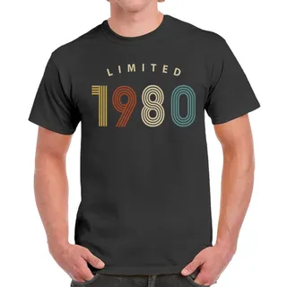 Limited Unique 1980 Birthday T-Shirt For Men Women – Dark Heather