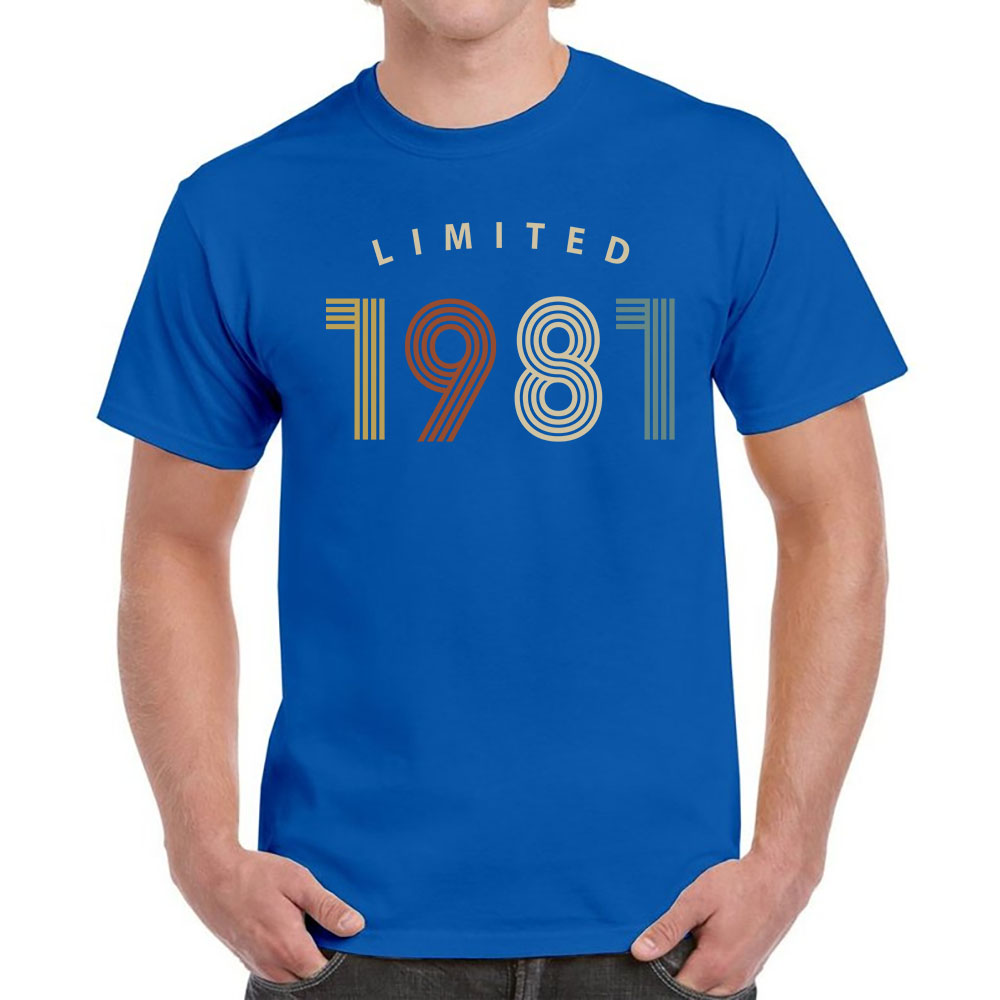 Limited Unique 1981 Birthday T-Shirt For Men Women - variant image 1