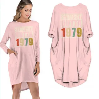 Straight Outta 1979 Limited Edition Pocket Dress – Pink