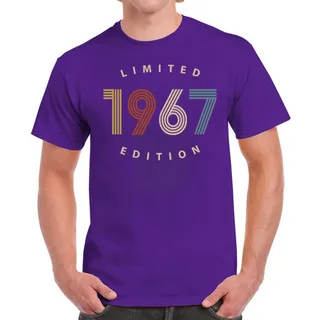 Limited Edition 1967 Birthday T-Shirt For Men Women – Purple