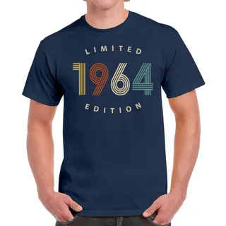 Limited Edition 1964 Birthday T-Shirt For Men Women – Navy