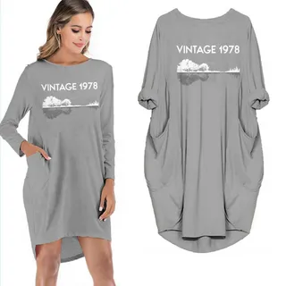 Vintage 1978 Limited Edition Dress – Grey