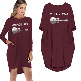Birthday Outfits Vintage 1973 Limited Edition Dress – Red