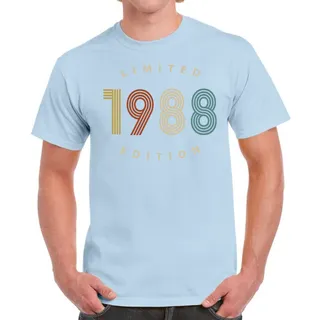 Limited Edition 1988 Birthday T-Shirt For Men Women – Light Blue